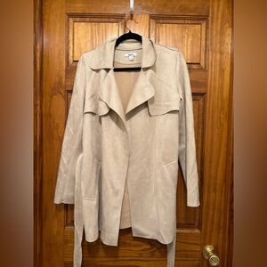 Beige Bar III Trench coat jacket Size S